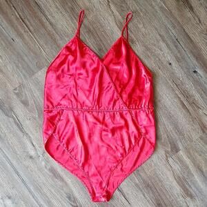 Vintage Victorias Secret Red Lingerie Piece Size Medium